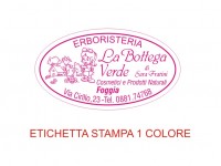 Etichette adesive per erboristerie, cosmetica, cosmesi (mm 45X25)  (cod.15M )